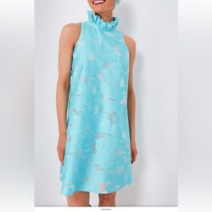 NWT Tuckernuck Daphne Cyan Blue Dress